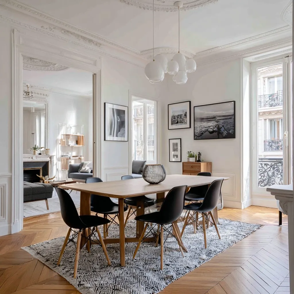 Appartement parisien avec vue sur les toits