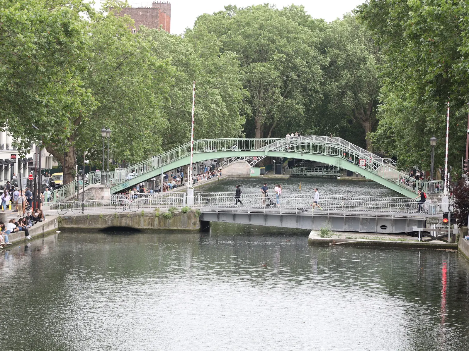 Iron footbridge over the Canal Saint-Martin
