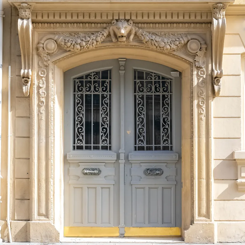 Doorway of a Parisian Haussmann building