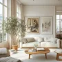 Haussmann living room with blue walls in Paris
